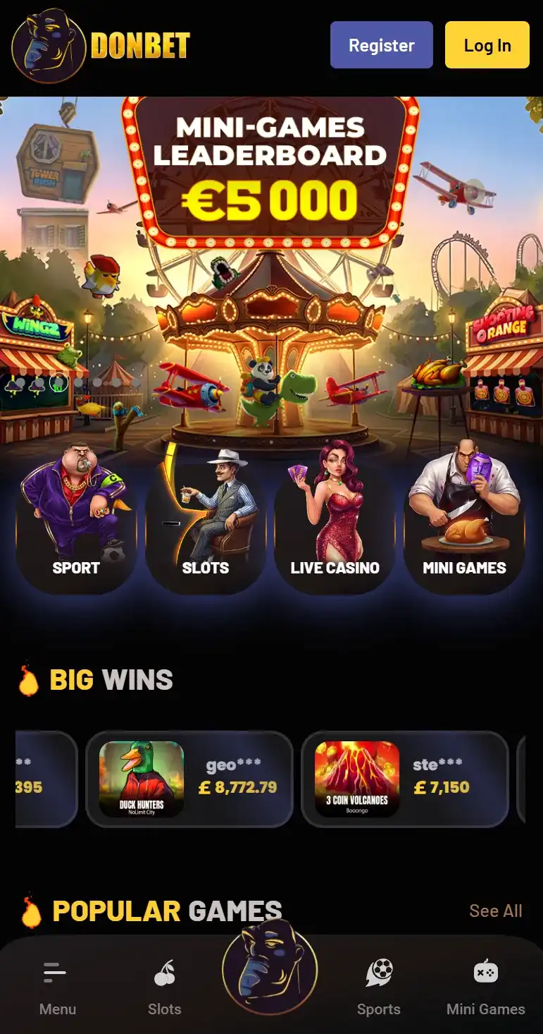 Donbet casino mobile app